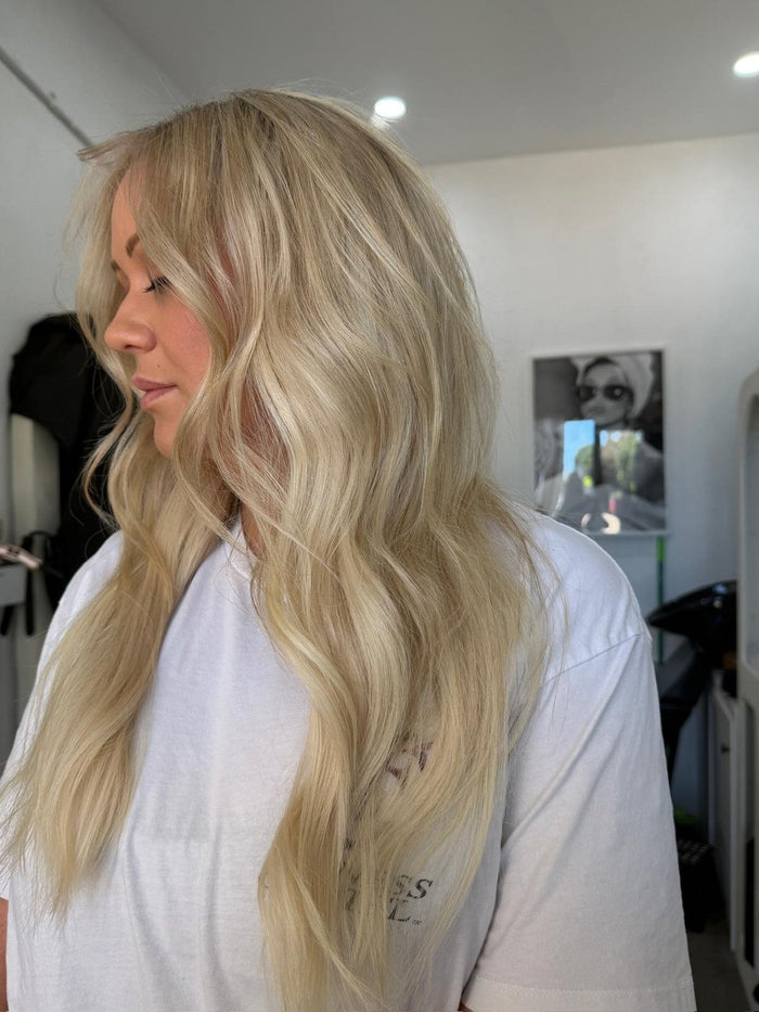 CBK Hair HQ client hair extension transformation