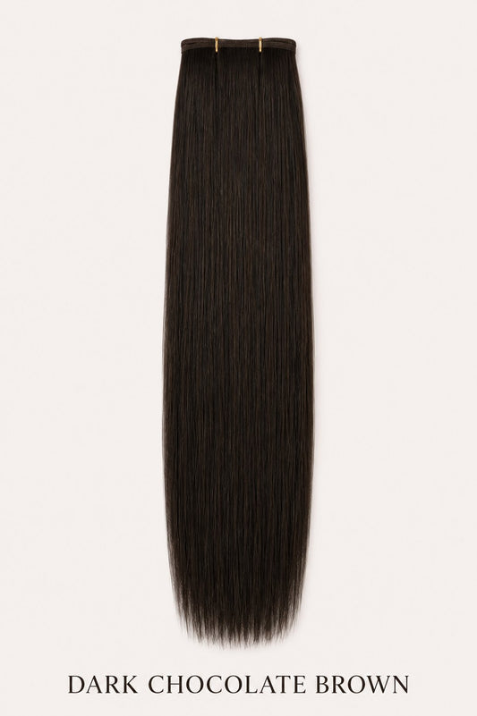 CBK Hair HQ Dark Chocolate Brown #1B hair extensions