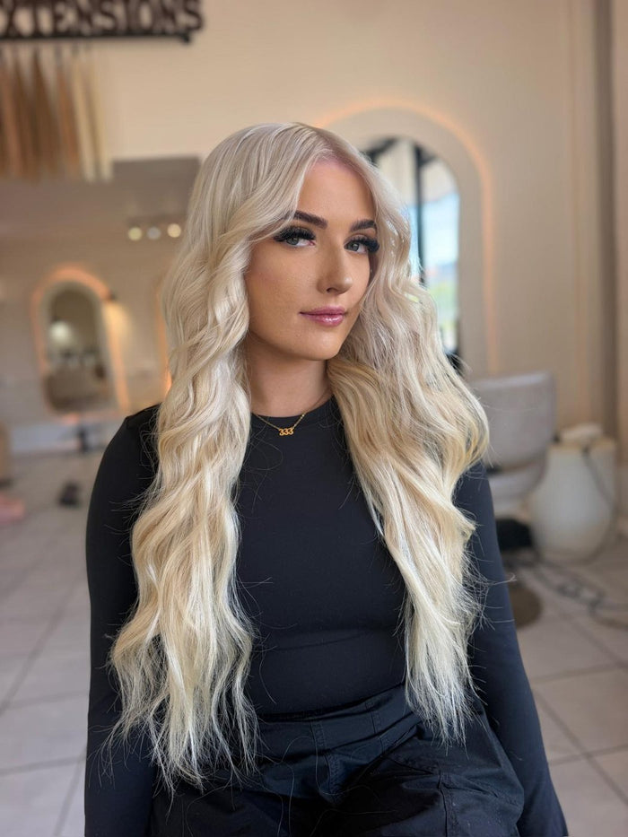 CBK Hair HQ client hair extension transformation